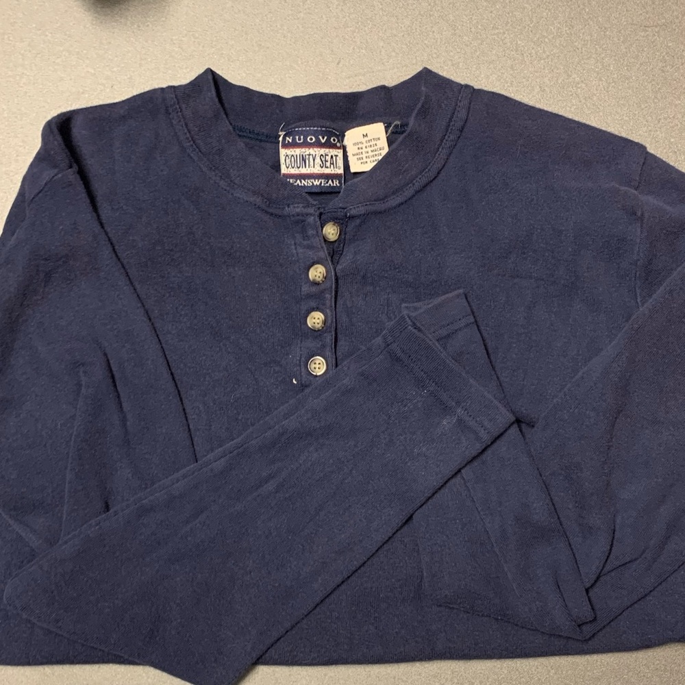 Navy Button shirt
